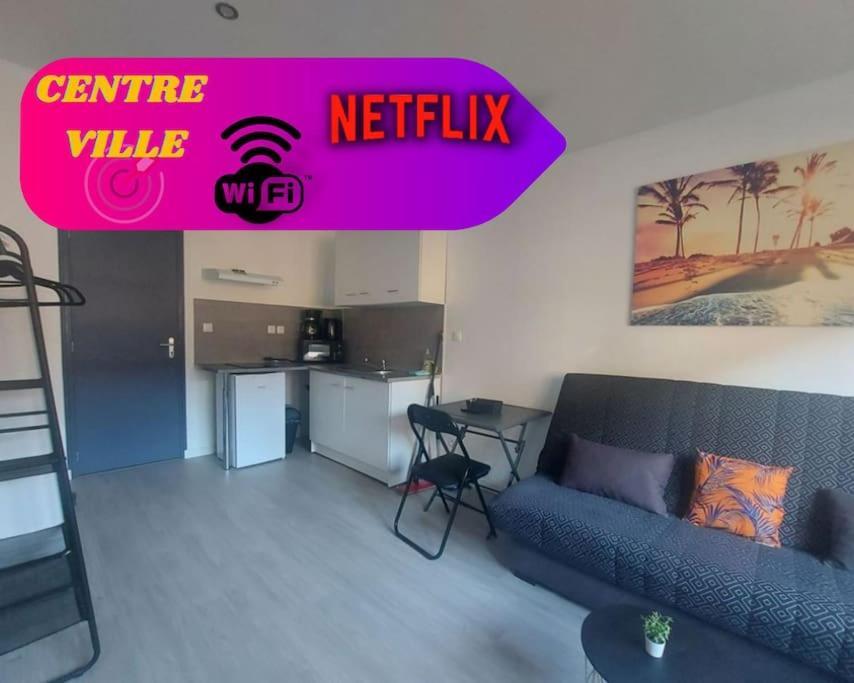 Super Studio Tout Equipe Wifi 2Pers Saint-Quentin  Exteriör bild